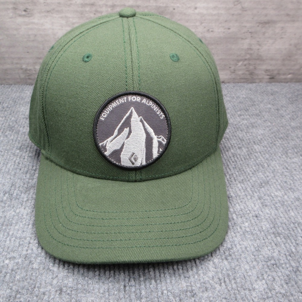 Black Diamond Hat Cap Mens Green Strap Back Equipment For Alpinists Gorpcore